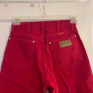Red Vintage Wrangler Jeans